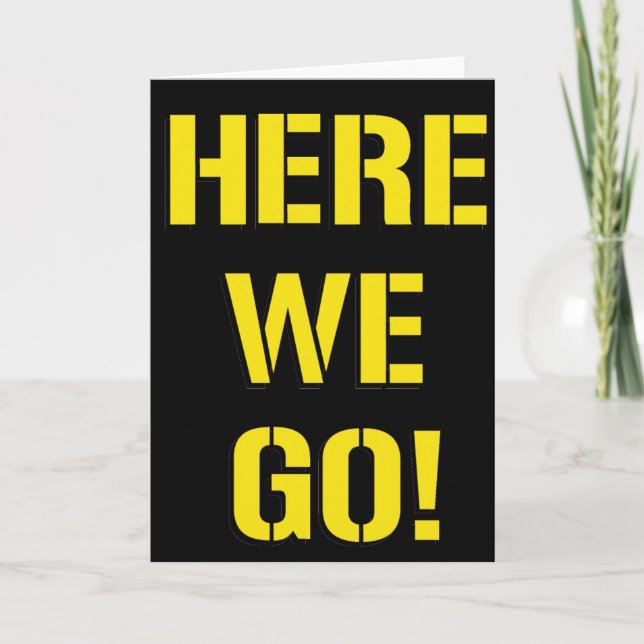 Cartão Aqui Vamos (Frente)