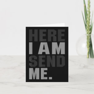Cartão Aqui Vou Me Enviar Isaiah 6 8 Cristo Faith Love Fo