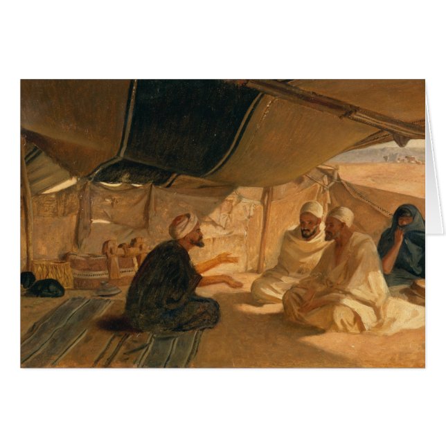 Cartão Árabes no deserto, 1871 (Frente Horizontal)