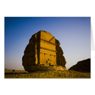 Cartão Arábia Saudita, local de Madain Saleh, 4 antigos