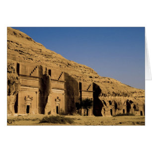 Cartão Arábia Saudita, local de Madain Saleh, antiga 2