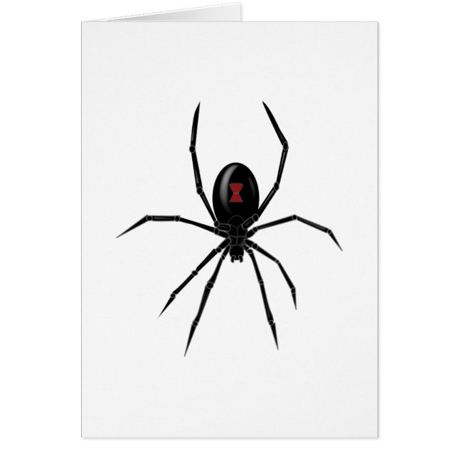 Cartão Aranha da viúva negra (Frente)