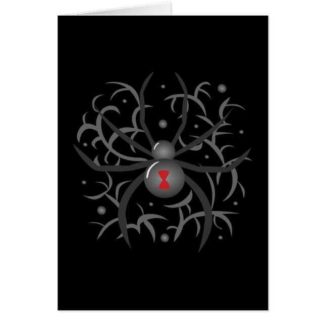 Cartão Aranha de Viúva Negra (Frente)