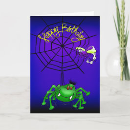 Cartão Aranha Engraçada