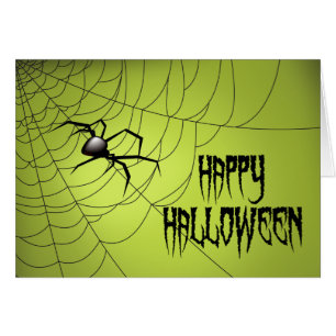 Cartão Aranha Feliz Halloween Na Web