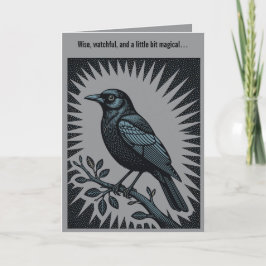 Cartão Arauto da Ilustração do Corvo do Halo