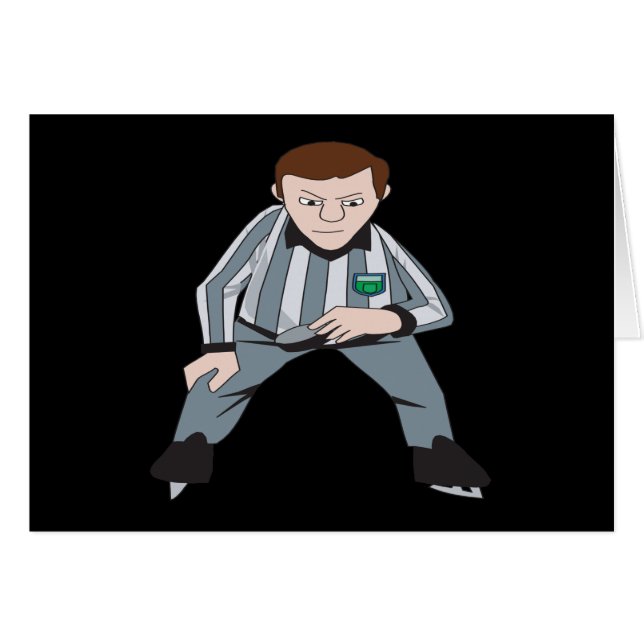 Cartão Árbitro do hóquei (Frente Horizontal)