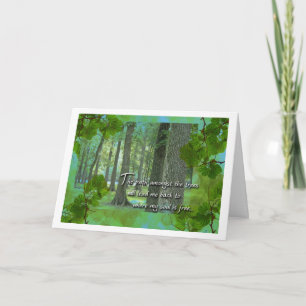 Cartão Arbor Day com a Fotografia de Illinois Woods