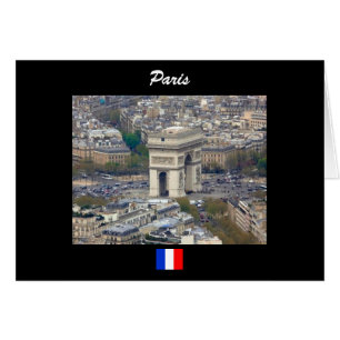 Cartão Arc de Triomphe Paris França