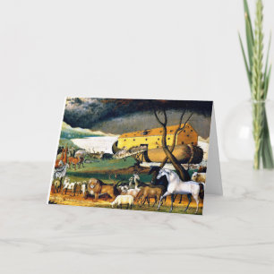 Cartão Arca de Noah, pintura de Edward Hicks