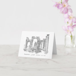 Cartão Arch Monumental, Palmyra, Síria