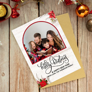 Cartão Arch que Ano em Revisão Fotos Feliz Natal