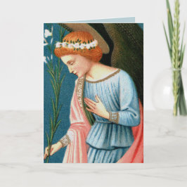 Cartão Archangel Gabriel, Anunciação do Lippi (Detalhe)