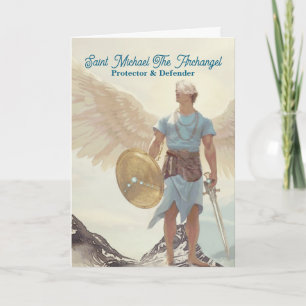 Cartão Archangel Michael - Luz do Pastel do Serene Guardi