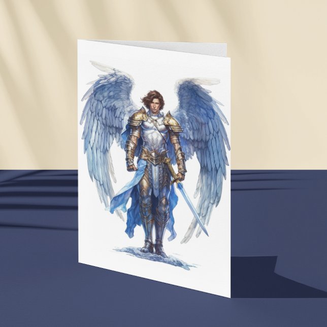 Cartão Archangel Michael Santo Angel Protetor (Criador carregado)