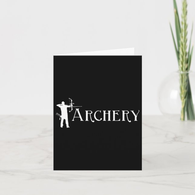 Cartão Archery - Bowman Archer Arco caçando Lover Bowhunt (Frente)