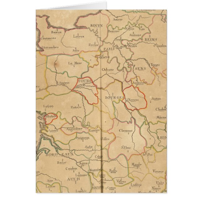 Cartão Archevechez, Evechez, França (Frente)