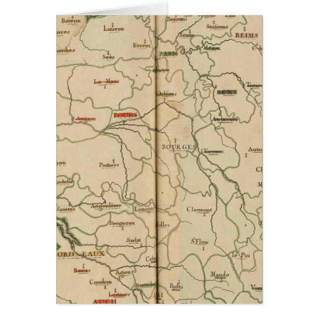 Cartão Archevechez, Evechez, França 2 (Frente)