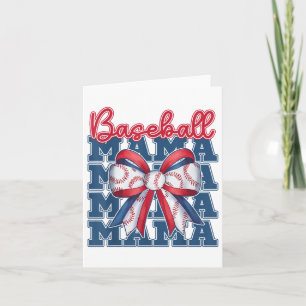 Cartão Arco Baseball Mama Coquette Esporte Dia de as mães