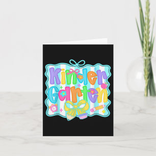 Cartão Arco Da Equipe De Professores Do Jardim De Infânci