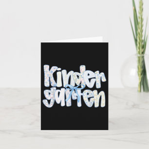 Cartão Arco Da Equipe De Professores Do Jardim De Infânci