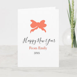 Cartão Arco de terracota feliz ano novo nome ano boho ret