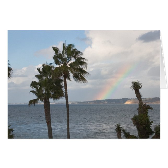 Cartão Arco-Íris Costeiro (Frente horizontal)