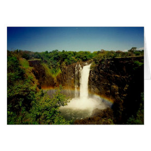 Cartão arco-íris de Cataratas Vitória