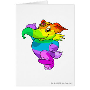 Cartão Arco-íris de Elephante