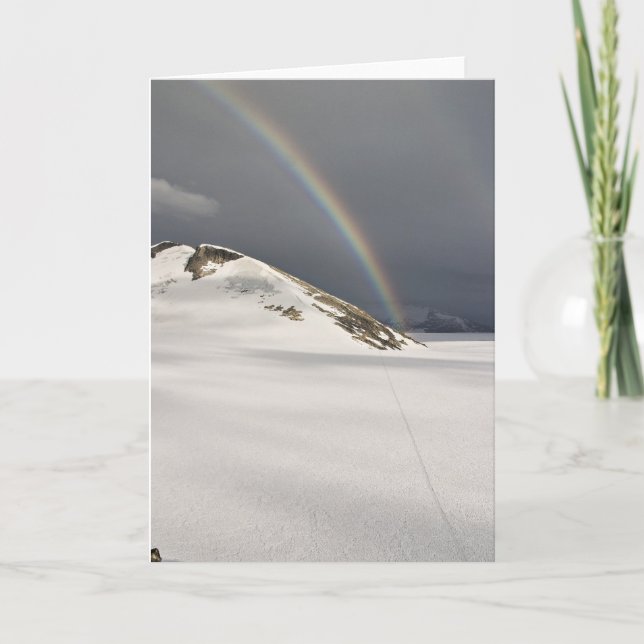 Cartão Arco-íris de Juneau Icefield no Taku (vazio para (Frente)