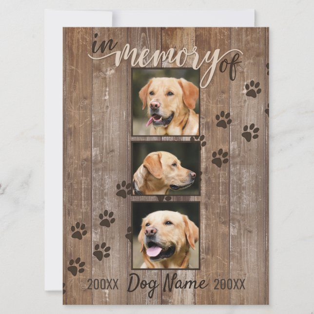 Cartão Arco-Íris de Madeira Russo para Cão Persona (Frente)