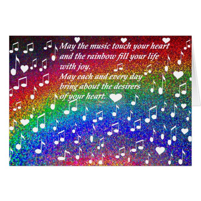 Cartão Arco-íris do Amor (Frente Horizontal)