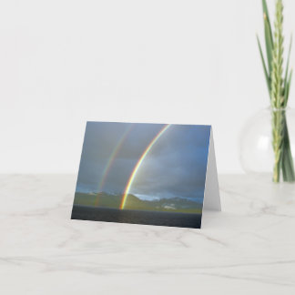 Cartão Arco-íris dobro