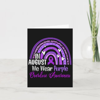 Cartão Arco-Íris Em Agosto Vestimos Awarenes De Sobredosa