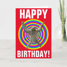 Cartão Arco-Íris Mágico - Aniversário