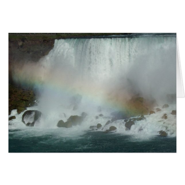Cartão Arco-íris no American Falls Card (Frente horizontal)