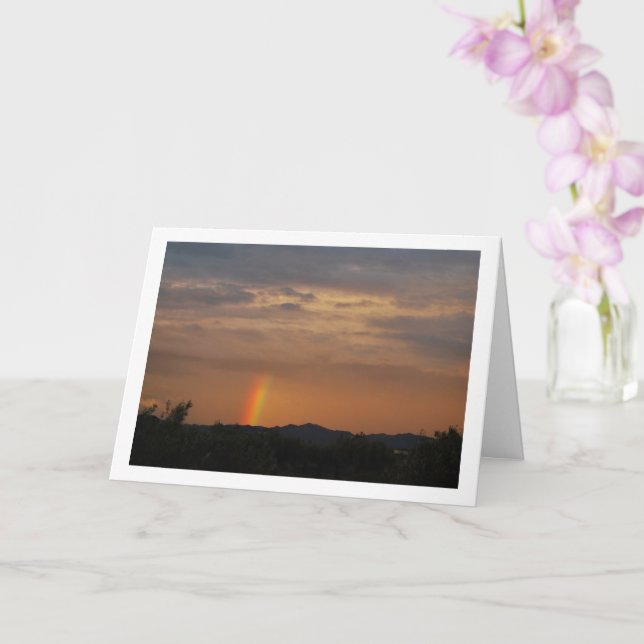 Cartão Arco-íris no céu espanhol (Orquídea)