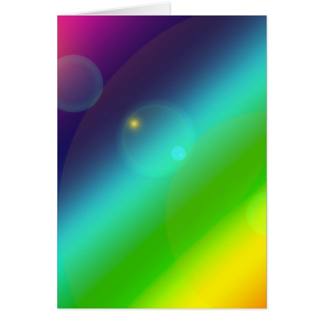 Cartão arco-íris ombre (Frente)
