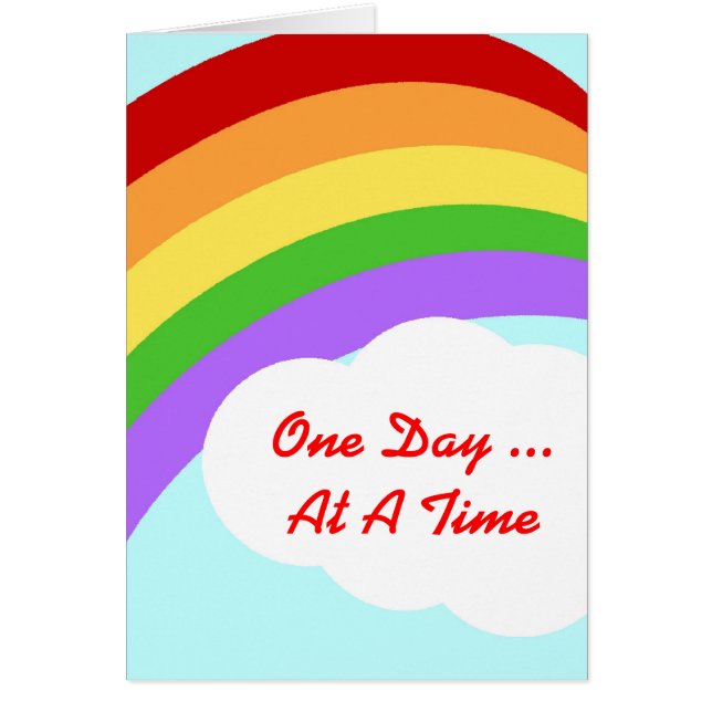 Cartão Arco-Íris Personalizado (Frente)