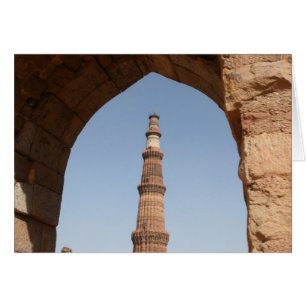Cartão arco minar qutb