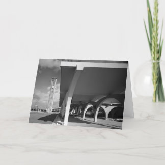 Cartão Arcos da entrada da biblioteca, torre de Bell no