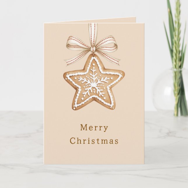 Cartão Arcos de Natal com Creme Estrela (Frente)
