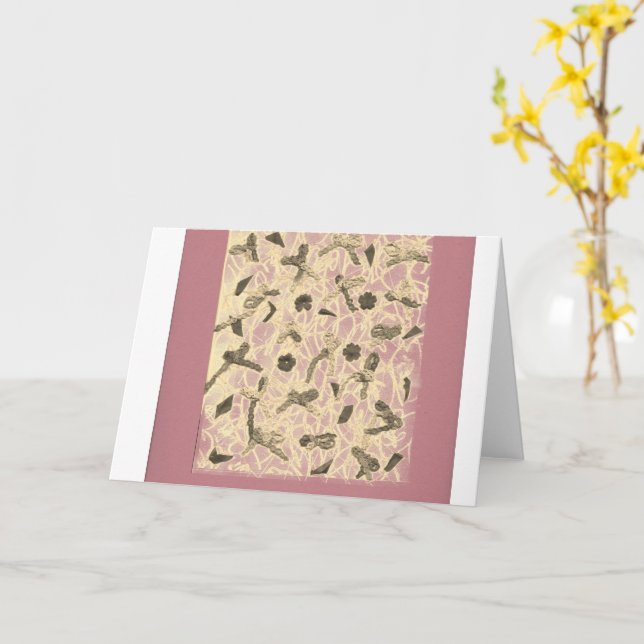 Cartão Arcos flutuantes embelezados (Flor Amarela)