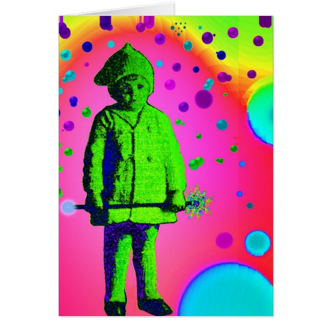 Cartão Arcos-íris de Q! (Frente)