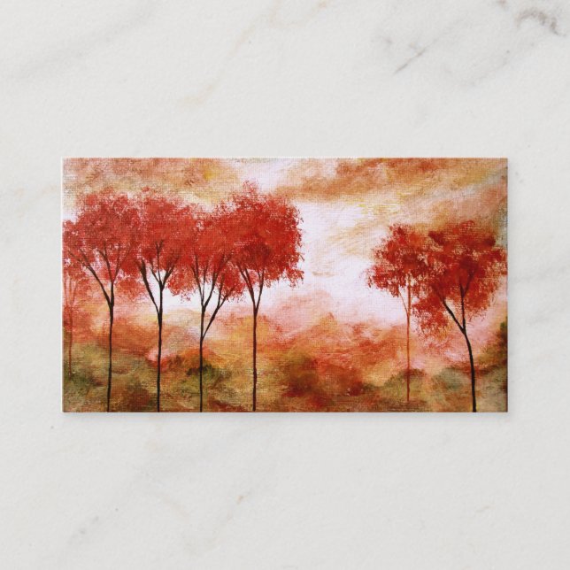 Cartão ardente da arte do cartão de visita do (Frente)