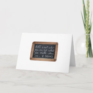 Cartão Ardoise 03 Artista cita Degas Card