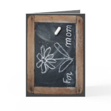 Ardoise 10 Flor para a Mãe Vinatge School Slate C