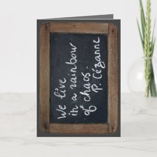 Cartão Ardoise Rustic School Slate Cezanne's Cote H Card