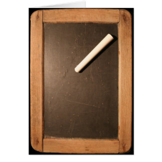 Cartão Ardósia da escola do vintage de Ardoise com o