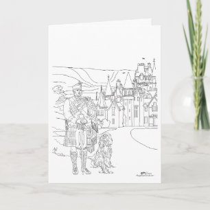 Cartão Ardverikie House Highlander Gordon Setter